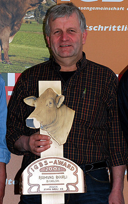 Raimund Beerli anlässlich der Ehrung mit dem IGBS-Award.